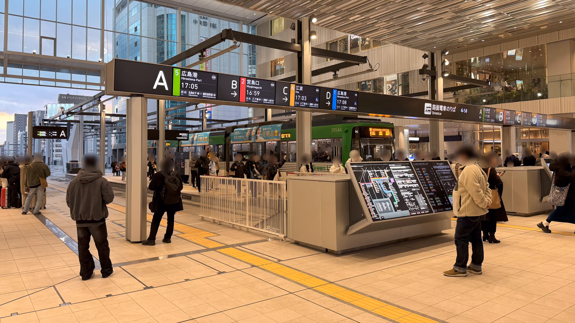 広島駅 広電停留所